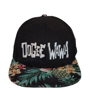 Dogee Wawa black tropical Hawaiian baseball cap adjustable back